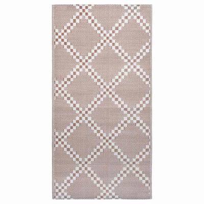 Vidaxl à l'extérieur du tapis 120x180 cm pp marron