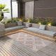 Vidaxl à l'extérieur du tapis 120x180 cm pp marron