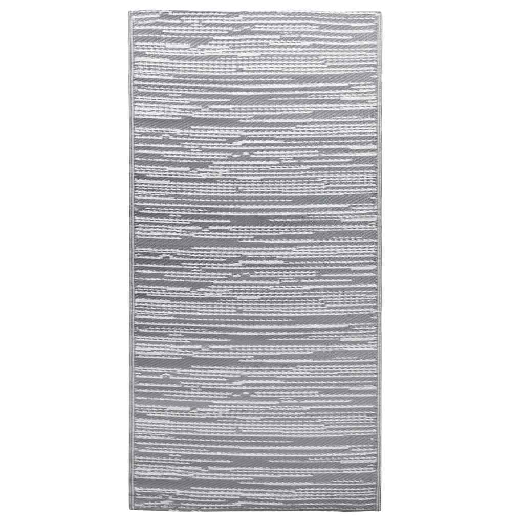 Vidaxl Extérieur Rug 80x150 cm pp Gray