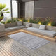 Vidaxl Extérieur Rug 80x150 cm pp Gray