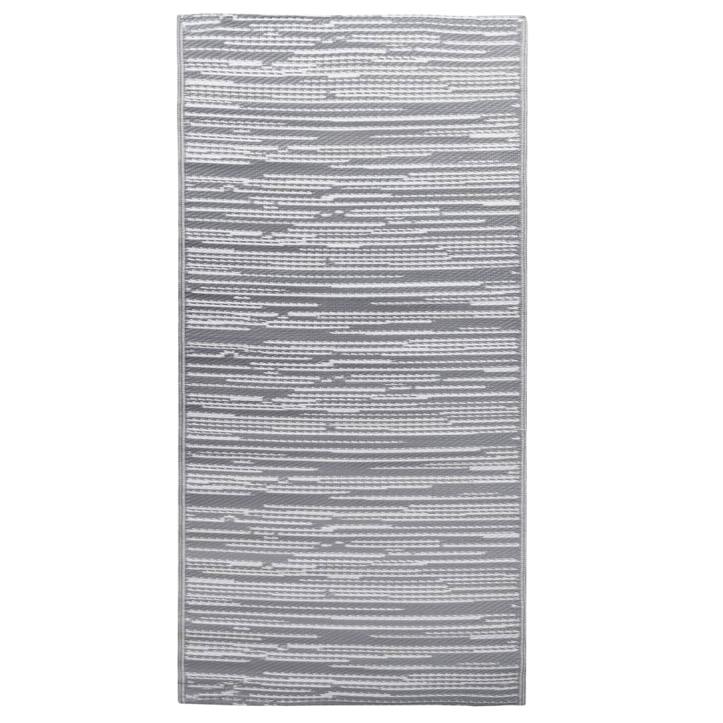 Vidaxl à l'extérieur du tapis 120x180 cm pp gris
