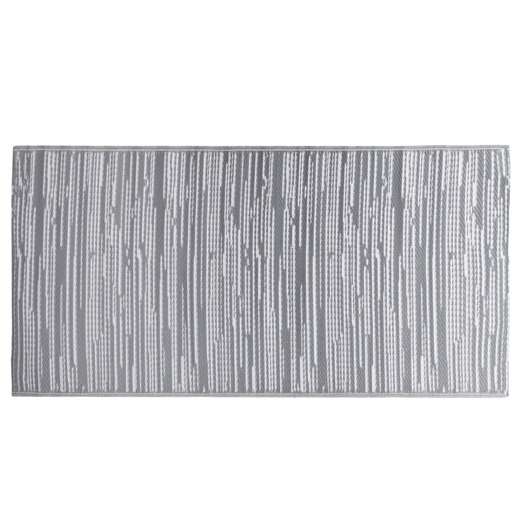 Vidaxl à l'extérieur du tapis 120x180 cm pp gris