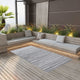 Vidaxl à l'extérieur du tapis 120x180 cm pp gris