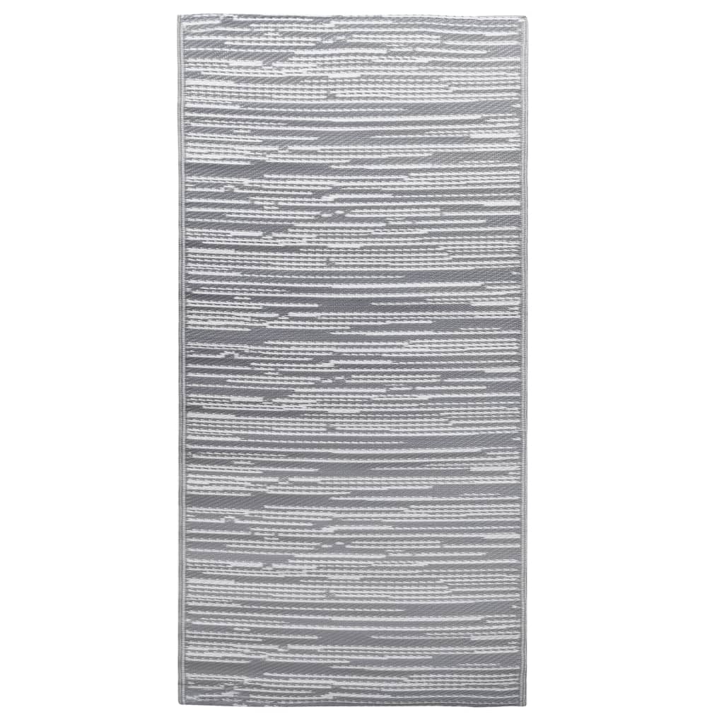 Vidaxl à l'extérieur du tapis 160x230 cm pp gris