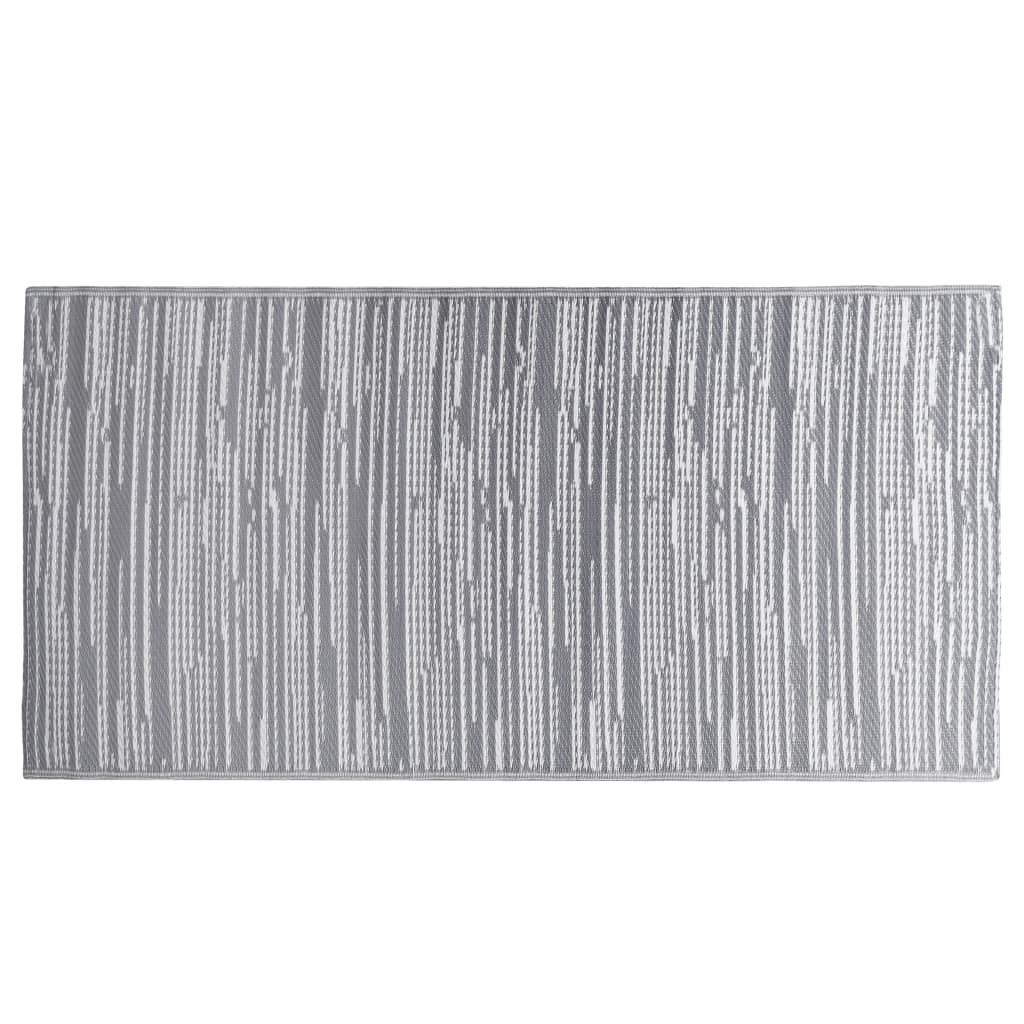 Vidaxl à l'extérieur du tapis 160x230 cm pp gris