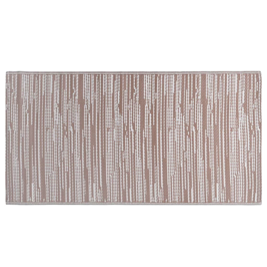 Vidaxl à l'extérieur du tapis 80x150 cm pp marron