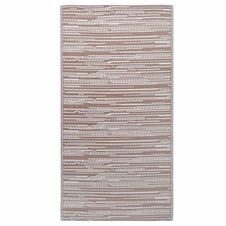 Vidaxl à l'extérieur du tapis 120x180 cm pp marron