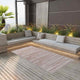 Vidaxl à l'extérieur du tapis 190x290 cm pp brun