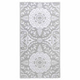 Vidaxl Extérieur Rug 80x150 cm pp Gris clair - afbeelding 2