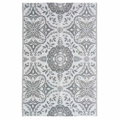 Vidaxl à l'extérieur du tapis 190x290 cm pp gris clair