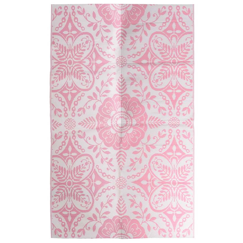 Vidaxl à l'extérieur du tapis 190x290 cm pp rose