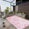 Vidaxl à l'extérieur du tapis 190x290 cm pp rose