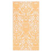 Vidaxl Robe extérieure 160x230 cm pp orange et blanc - afbeelding 2