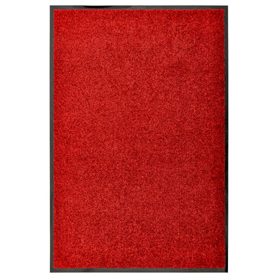 Vidaxl DOORMAT lavable 60x90 cm rouge