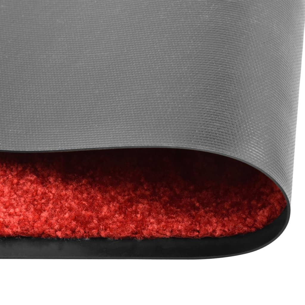 Vidaxl DOORMAT lavable 60x180 cm rouge
