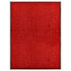 Vidaxl DOORMAT lavable 90x120 cm rouge