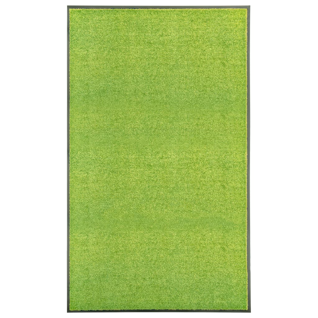 Vidaxl DOORMAT lavable 90x150 cm vert