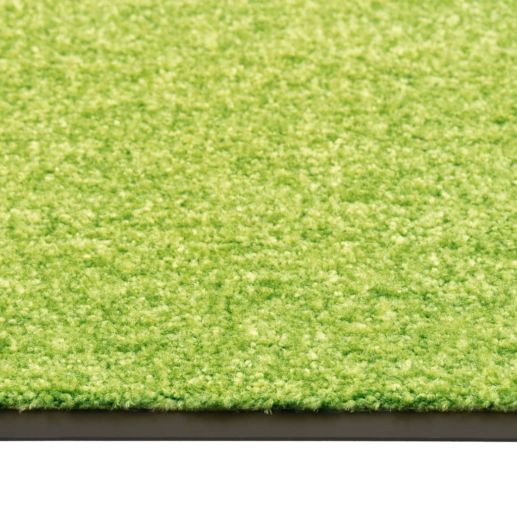 Vidaxl DOORMAT lavable 90x150 cm vert