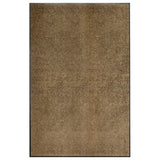 Vidaxl DOORMAT lavable 120x180 cm brun - afbeelding 1