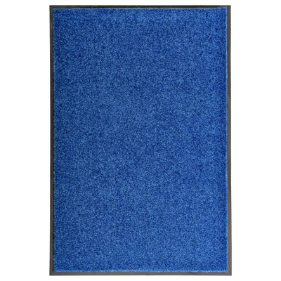 Vidaxl DOORMAT lavable 60x90 cm bleu