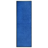 Vidaxl DOORMAT lavable 60x180 cm bleu - afbeelding 1