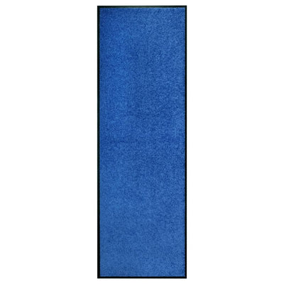 Vidaxl DOORMAT lavable 60x180 cm bleu