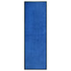Vidaxl DOORMAT lavable 60x180 cm bleu