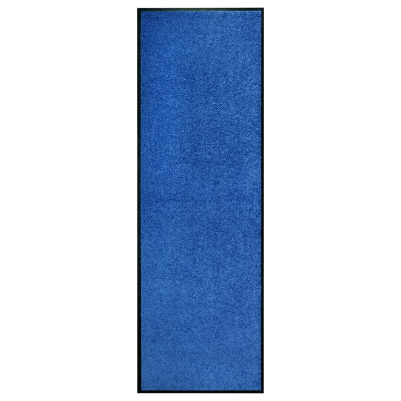 Vidaxl DOORMAT lavable 60x180 cm bleu