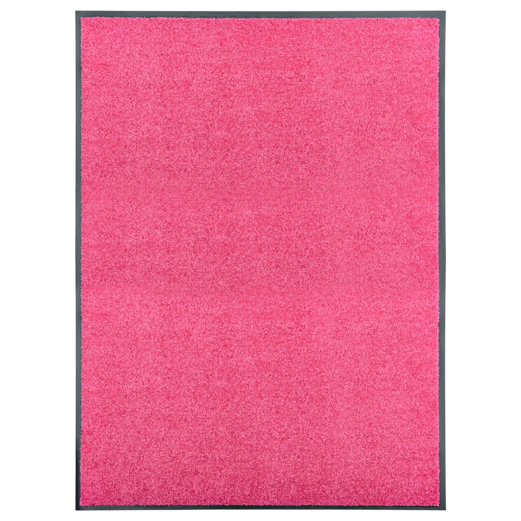 Vidaxl DOORMAT lavable 90x120 cm rose