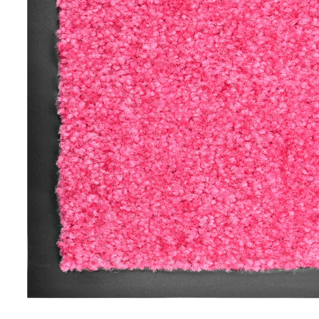 Vidaxl DOORMAT lavable 90x120 cm rose
