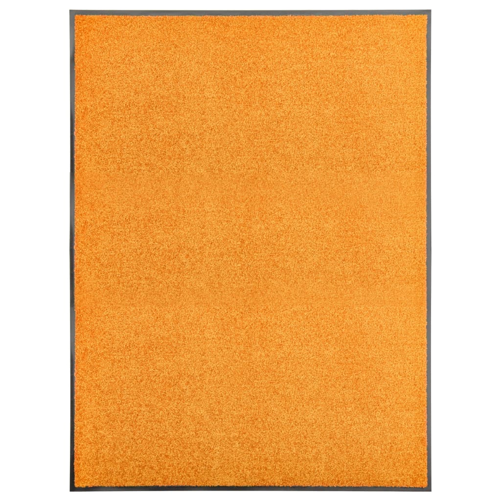 Vidaxl DOORMAT lavable 90x120 cm orange