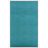 Vidaxl DOORMAT lavable 90x150 cm cyan - afbeelding 1