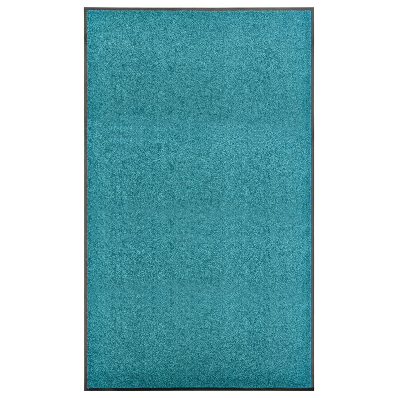 Vidaxl DOORMAT lavable 90x150 cm cyan