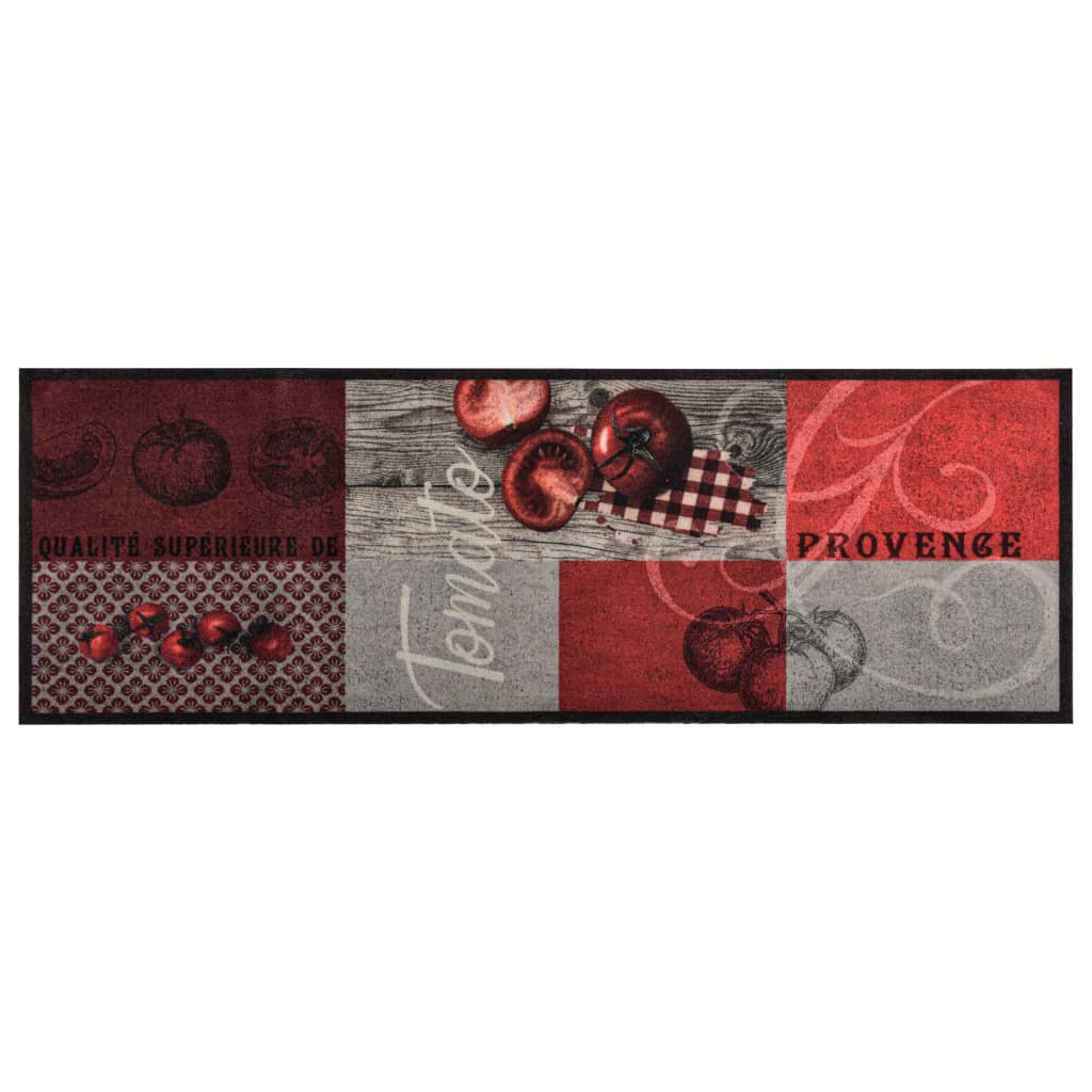 Vidaxl Cuisine Mat tomate lavable 60x180 cm