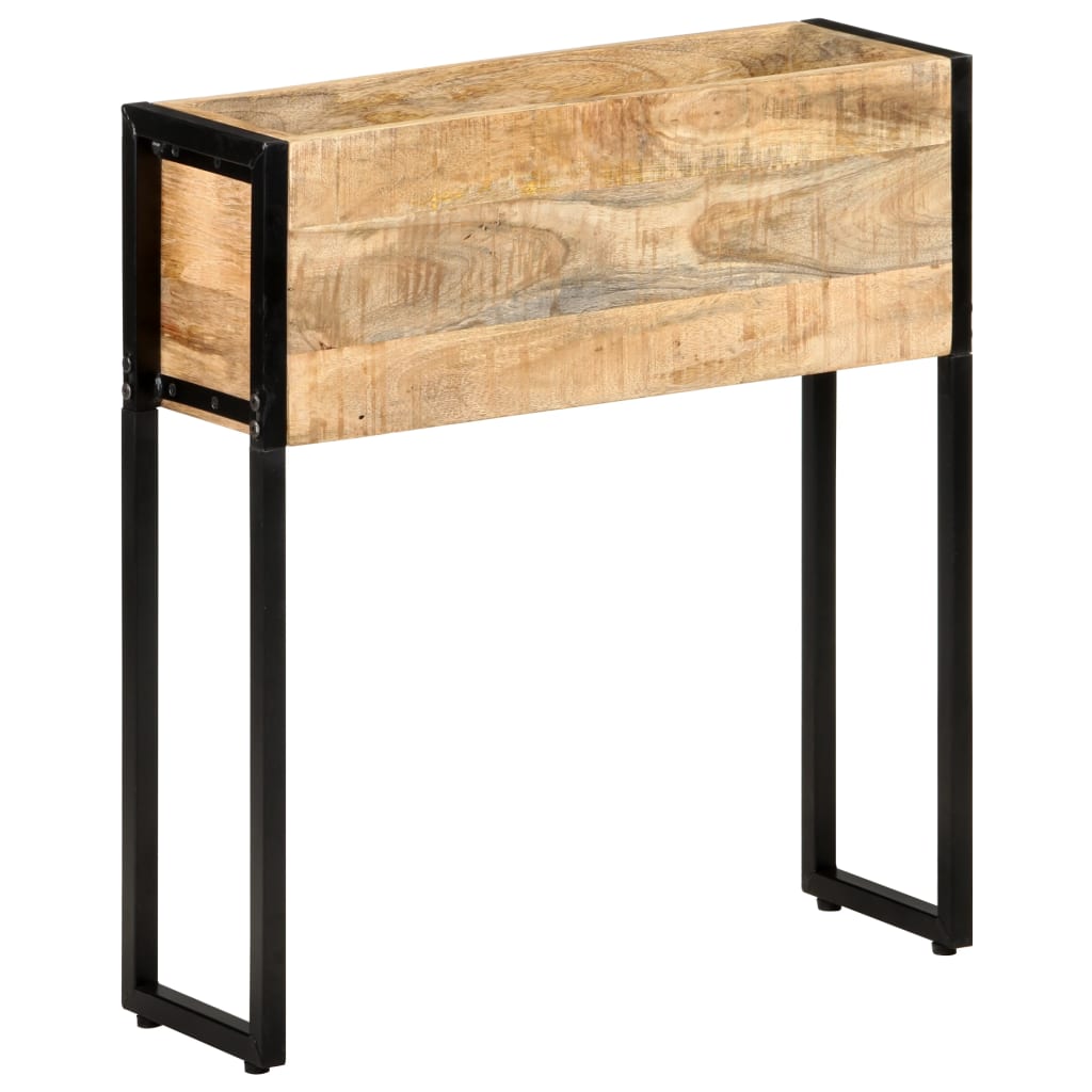 Boîte de planification Vidaxl 60x20x68 cm Wood de mangue rugueux