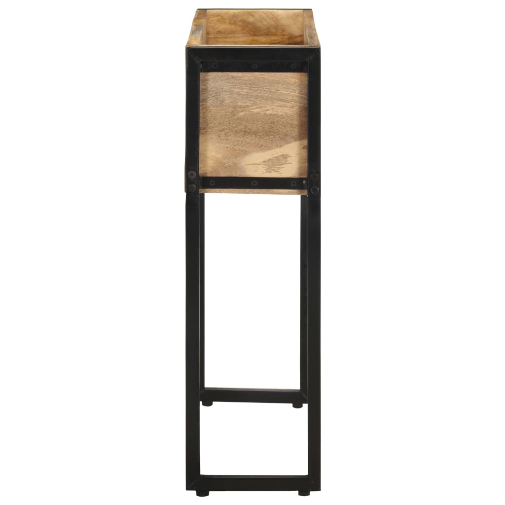 Boîte de planification Vidaxl 60x20x68 cm Wood de mangue rugueux