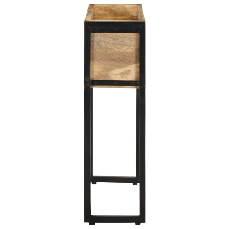 Boîte de planification Vidaxl 60x20x68 cm Wood de mangue rugueux