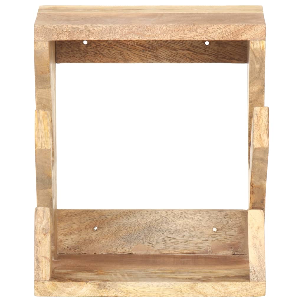 Vidaxl Wallskateboard Holder 25x20x30 cm Wood de mangue solide