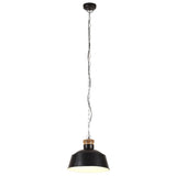 Vidaxl Hanging Lamp Industrial E27 32 cm noir - afbeelding 3