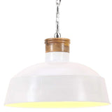 Vidaxl Hanging Lamp Industrial E27 42 cm blanc - afbeelding 1