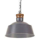 Vidaxl Hanging Lamp Industrial E27 32 cm Gray - afbeelding 1