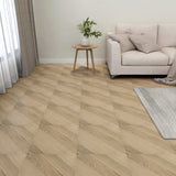 Planchers de plancher vidaxl auto-adhésif 55 ST 5,11 m² en PVC brun rayé - afbeelding 1