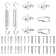 Accessoires auvent Vidaxl 8 pièces Set en acier inoxydable