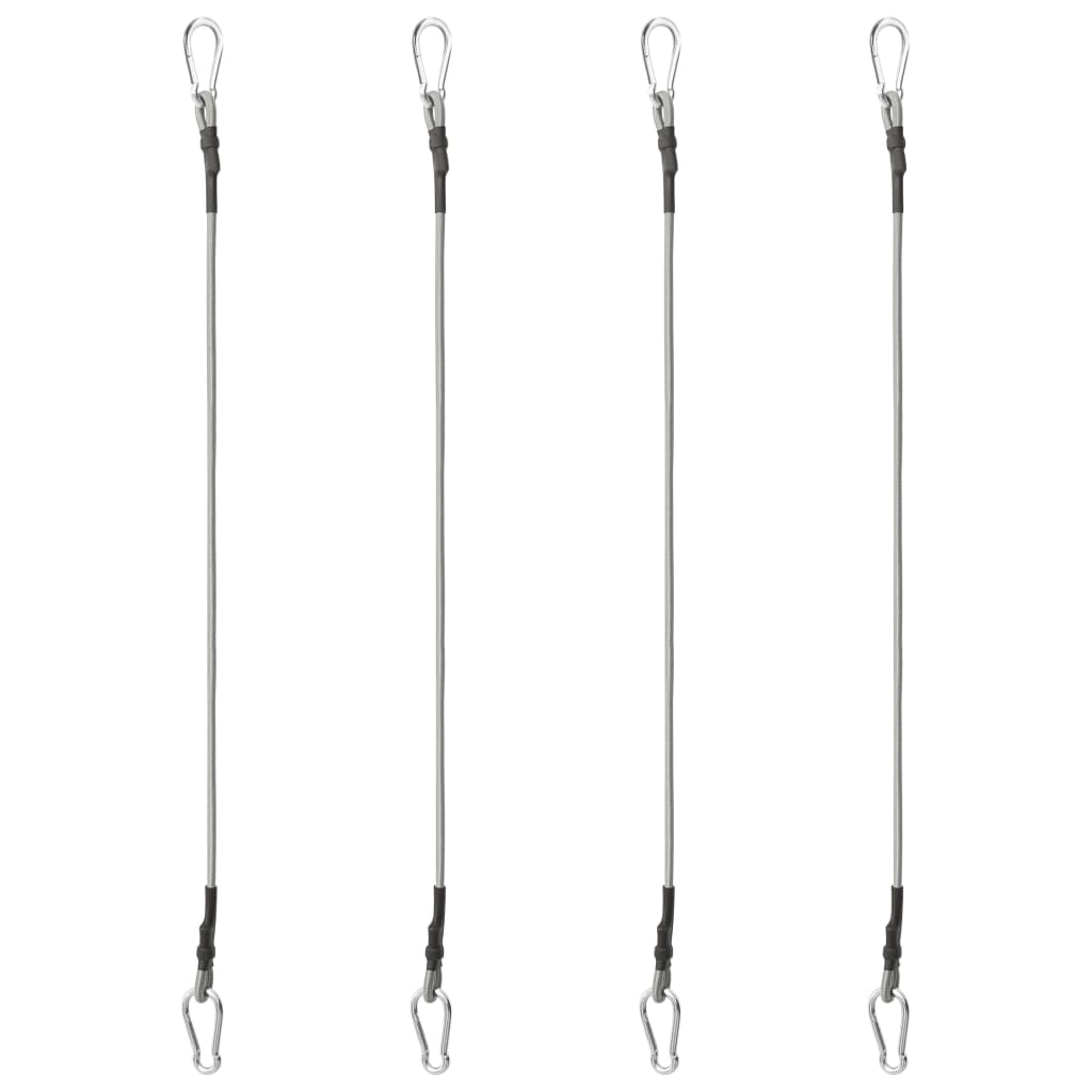 Ropes vidaxl avec caoutchouc carabiner 4 st