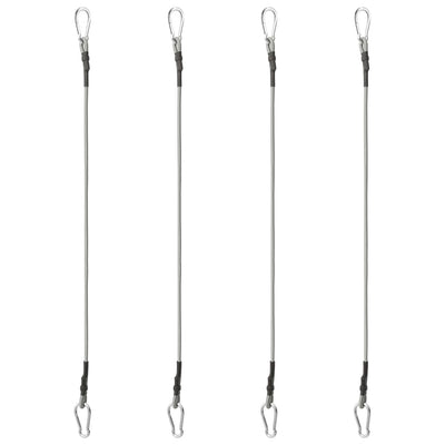 Ropes vidaxl avec caoutchouc carabiner 4 st