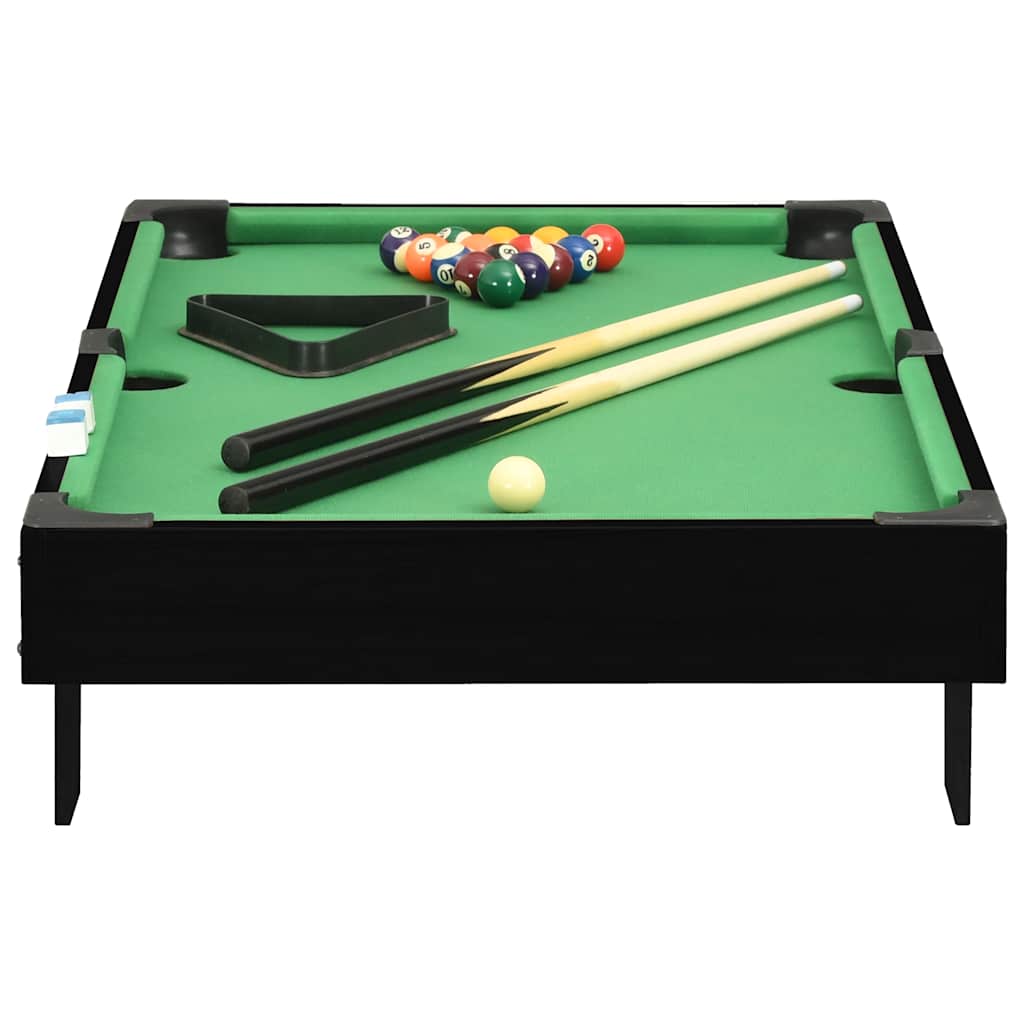 Vidaxl Minipool Table 3 pieds 92x52x19 cm noir et vert