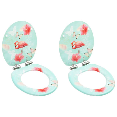 Vidaxl Toilet Seats avec couvercle à ferres mous