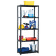 Rack de stockage Vidaxl 5 couches 71x38x170 cm Noir en plastique