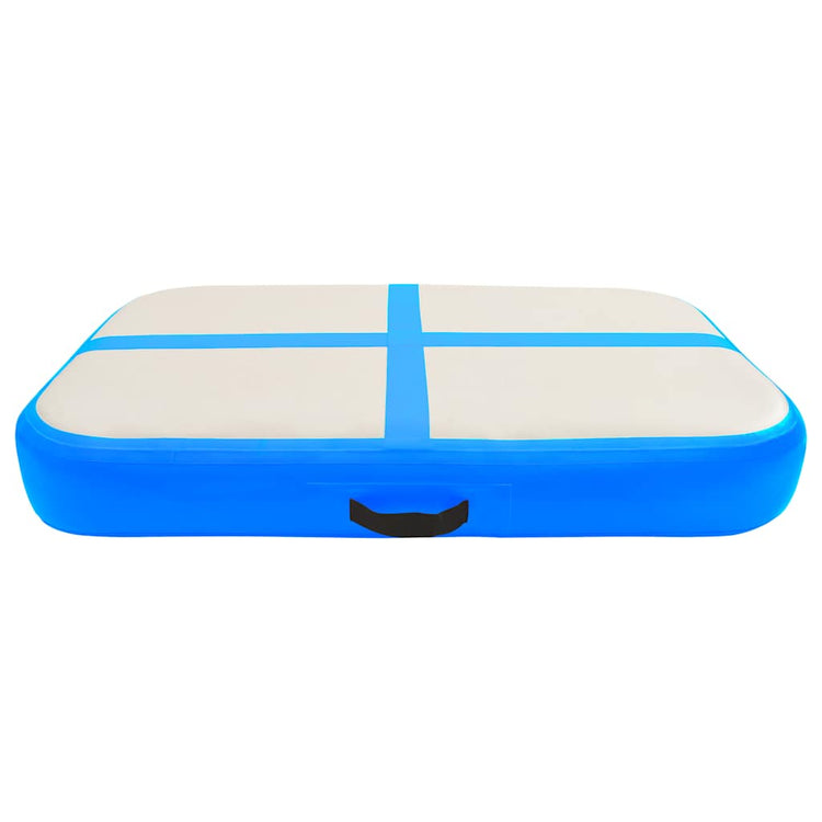 Mat de gymnastique Vidaxl avec pompe gonflable 60x100x20 cm PVC bleu
