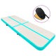 Mat de gymnastique Vidaxl avec pompe gonflable 800x100x20 cm en PVC vert